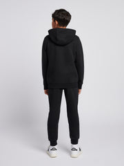 Boys Circle Graphic Hoodie & Jogger Set in Black