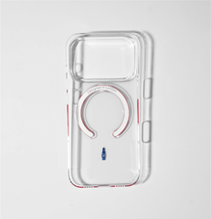 Slim Clear iPhone Air Case with Red MagSafe Ring - Big Ben | The Iconic Slim