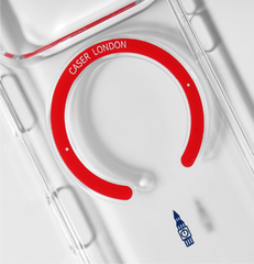 Slim Clear iPhone Air Case with Red MagSafe Ring - Big Ben | The Iconic Slim