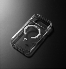 Slim Clear iPhone 17 Pro Max Case with White MagSafe Ring - Umbrella Icon | The Iconic Slim