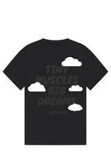 Little Apes Tiny Muscles Big Dreams Tee - Black/Grey