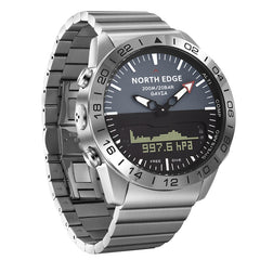 North Edge GAVIA Men Outdoor Sport 50m Waterproof Smart Digital Watch Diving Watch, Support Barometer & Pedometer, GAVIA