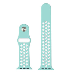 For Apple Watch Series 10 42mm / 9&8&7 41mm / SE 3&SE 2&6&SE&5&4 40mm / 3&2&1 38mm Fashionable Classical Silicone Sport Watch Band(Grey White), WA1230A, WA1230B, WA1230BG, WA1230BH, WA1230BL, WA1230BM, WA1230BR, WA1230BY, WA1230C, WA1230D, WA1230DW    ...