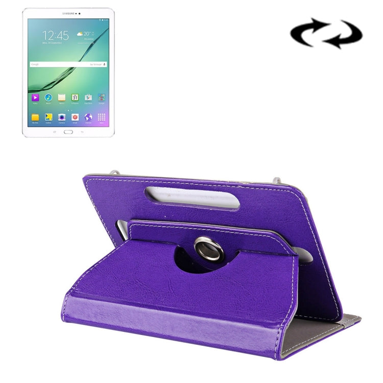 10 inch Tablets Leather Case Crazy Horse Texture 360 Degrees Rotation Protective Case Shell with Holder for Asus ZenPad 10 Z300C, Huawei MediaPad M2 10.0-A01W, Cube IWORK10, 10 inch Purple, 10 inch Baby Blue, 10 inch White, 10 inch Black, 10 inch Red  ...
