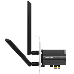 COMFAST CF-AX200 PRO 3000Mbps Bluetooth PCI-E Wifi Network Card Adapter with 2 Antennas, CF-AX200 PRO