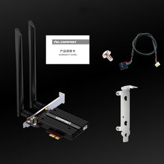 COMFAST CF-AX200 PRO 3000Mbps Bluetooth PCI-E Wifi Network Card Adapter with 2 Antennas, CF-AX200 PRO