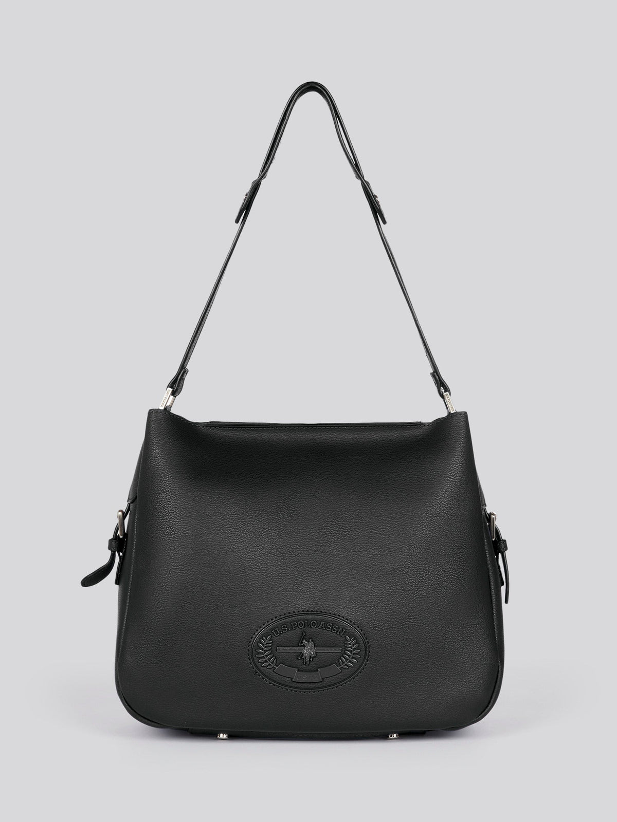 U.S. Polo Assn. Womens Retro Hobo Bag in Black