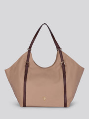 U.S. Polo Assn. Womens Houston Large Double Handle Bag Warm Taupe