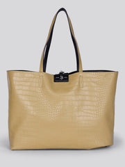 U.S. Polo Assn. Womens Axtell Reversible Shopping Bag Black