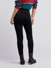 Womens Elastic Waistband Legging Black