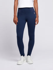 Womens Elastic Waistband Legging Navy Iris