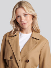 Womens Trench Coat in Incense