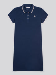 Womens Polo Dress Navy Iris