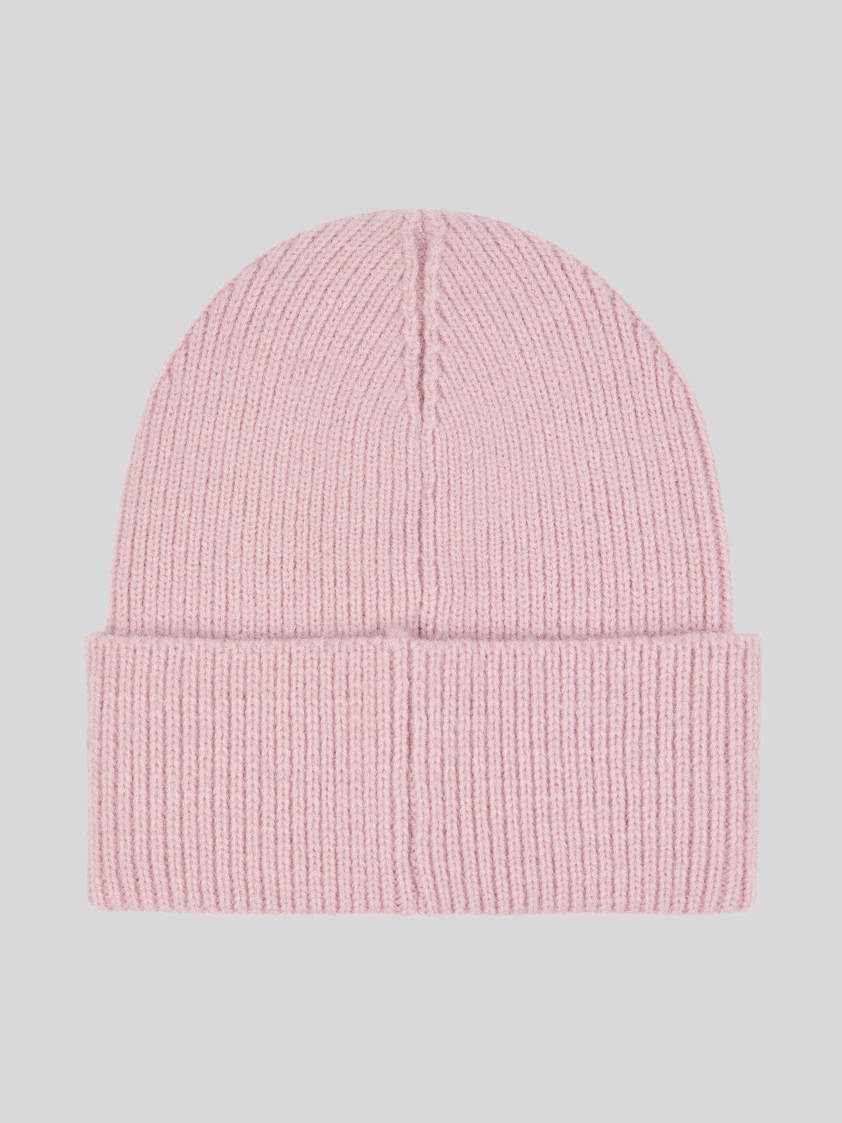 Womens Double Horsemen Knit Beanie in Bleached Mauve