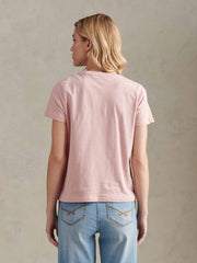 Womens Arc Graphic T-Shirt in Pale Mauve