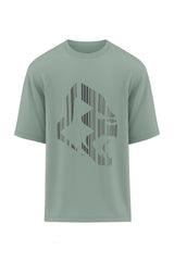 XAPE Apehead Barcoded Oversized Tee - Sage