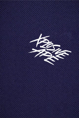 XAPE Classic Brush Script X Tech Tee - Navy
