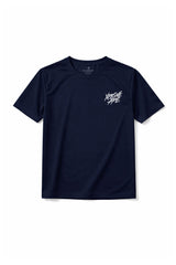 XAPE Classic Brush Script X Tech Tee - Navy