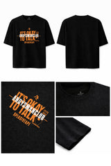 XAPE X AMC It's Okay To Talk V2 Oversized Tee - Black