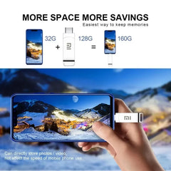 Xiaomi 16TB USB Flash Drive USB 3.0 Memories Type-c 2-In-1 8TB 2TB OTG Pendrive High Speed Flash U Disk For Computer Mobilephone
