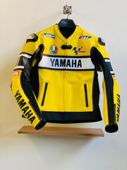 Yamaha R1 Yellow Motorbike Leather Racing Jacket