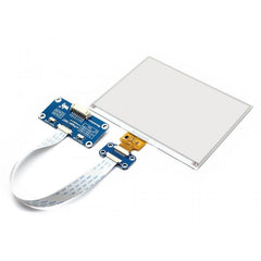 Waveshare 5.83 inch 600x448 Pixel Red Black White Three-color E-Ink Display HAT (B) for Raspberry Pi, SPI Interface, 14600