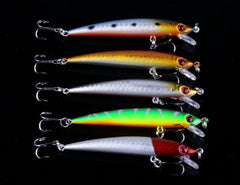 HENGJIA Set056 56 PCS Sequin Set Metal Sequins False Bait Fresh Sea Bass Fishing Bait Set, Length: 3 to 10cm, Bagged, Bagged