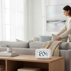 Digital Bedside Alarm Clock | Date & Temperature Display
