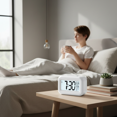 Digital Bedside Alarm Clock | Date & Temperature Display