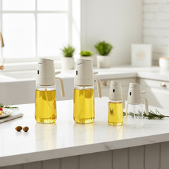 Choice 2in1 Glass Olive Oil Sprayer 500ml For Air Fryer Precise Spray And Pour Mess Free Cooking