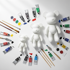 Bearbrick DIY Sculpture For Parents And Kids Paintable Gift