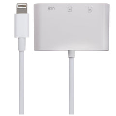 Maplin Lightning Camera Download Adapter SD / MicroSD Card Reader & USB-A Port