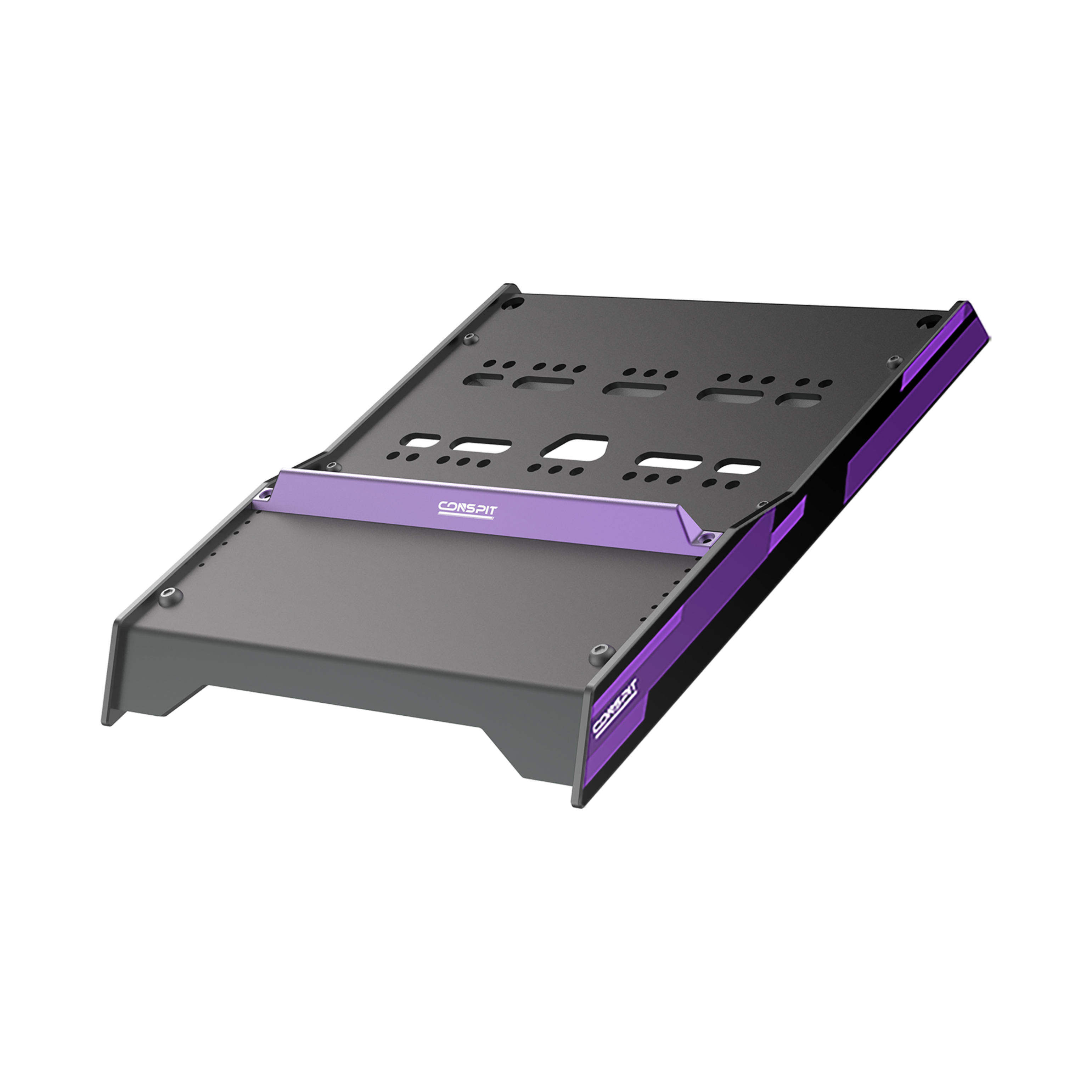 Trak Racer UK Conspit CPP-Lite 3 Pedal Set with hydraulic load cell for sim racing, including accelerator, brake, and clutch pedals.