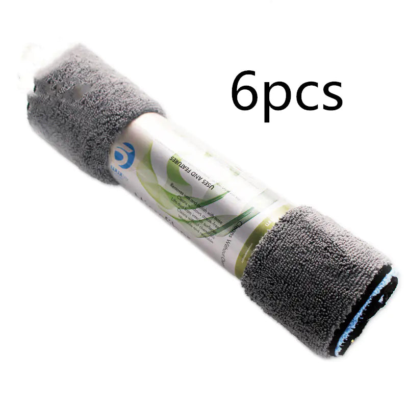 WUJI Microfiber Car Cleaning Towel for Auto Care