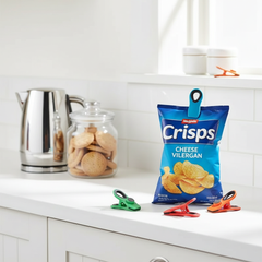 2/4/6Pcs Magnetic Reusable Bag Clips By Zapcart For Kitchen And Busy Homes Airtight Seal Keeps Snacks Fresh