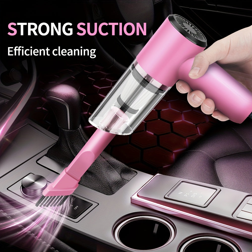 Eliteridegear NETM handheld car vacuum cleaner with accessories kit, compact appliance for cleaning vehicle interiors.