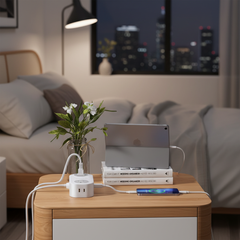 Orico Travel Power Strip – 4 Outlets & 2 USB-C Ports