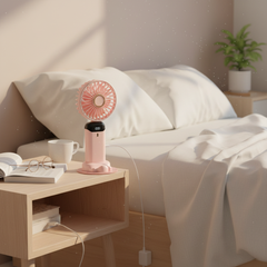 USB Foldable Mini Fan – 5-Speed Travel Neck Fan