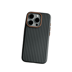 Black Phone Base iPhone 16 Series Vibe Cladding Case showing sleek protective design for the smartphone.