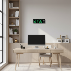 12-Inch Smart LED Wall Clock – Bedroom & Office