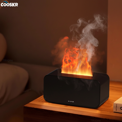 Cooskr Mini Flame Aroma Humidifier Diffuser With LED Light