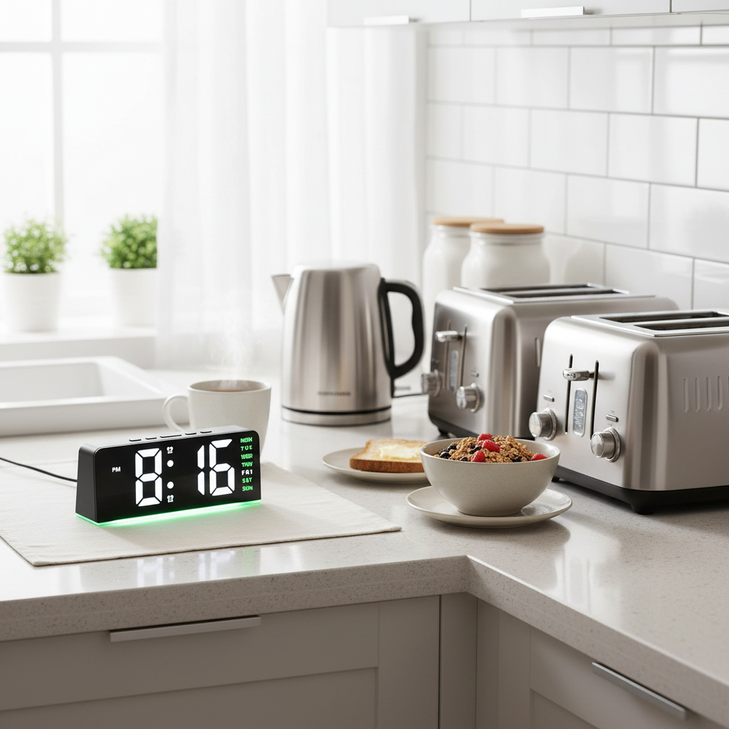 Choice Digital LED Alarm Clock – Desk Clock with Time Display