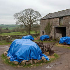 Heavy Duty Green Waterproof Tarpaulin