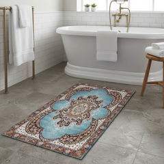 Mandala Pattern Anti-Slip Floor Mat for Home