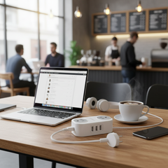 Orico Travel Power Strip – 4 Outlets & 2 USB-C Ports
