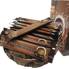 BritishVita Collagen Coffee Slim instant packets, 12-pack, Japanese-imported collagen supplement for skin wellness and weight management.