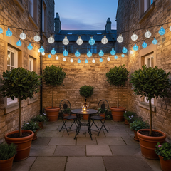 Solar Crystal Globe String Lights – 8 Modes Garden
