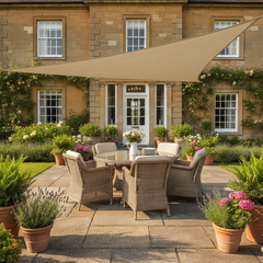 Waterproof Triangle Sun Shade Sail 5x5m – Garden Canopy
