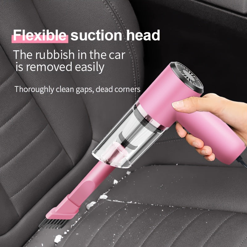 Eliteridegear NETM handheld car vacuum cleaner with accessories kit, compact vacuum with hoses and attachments for car cleaning.