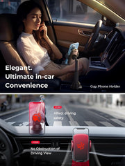 Cup Holder Phone Holder [No Shaking] Phone Holder for Car, 360° Adjustable Iphone Holder Car Accessories for Women Truck Jeep Golf for Iphone 17 Pro Max 16 15 14 13 Samsung S25 All 4-7'' Phone